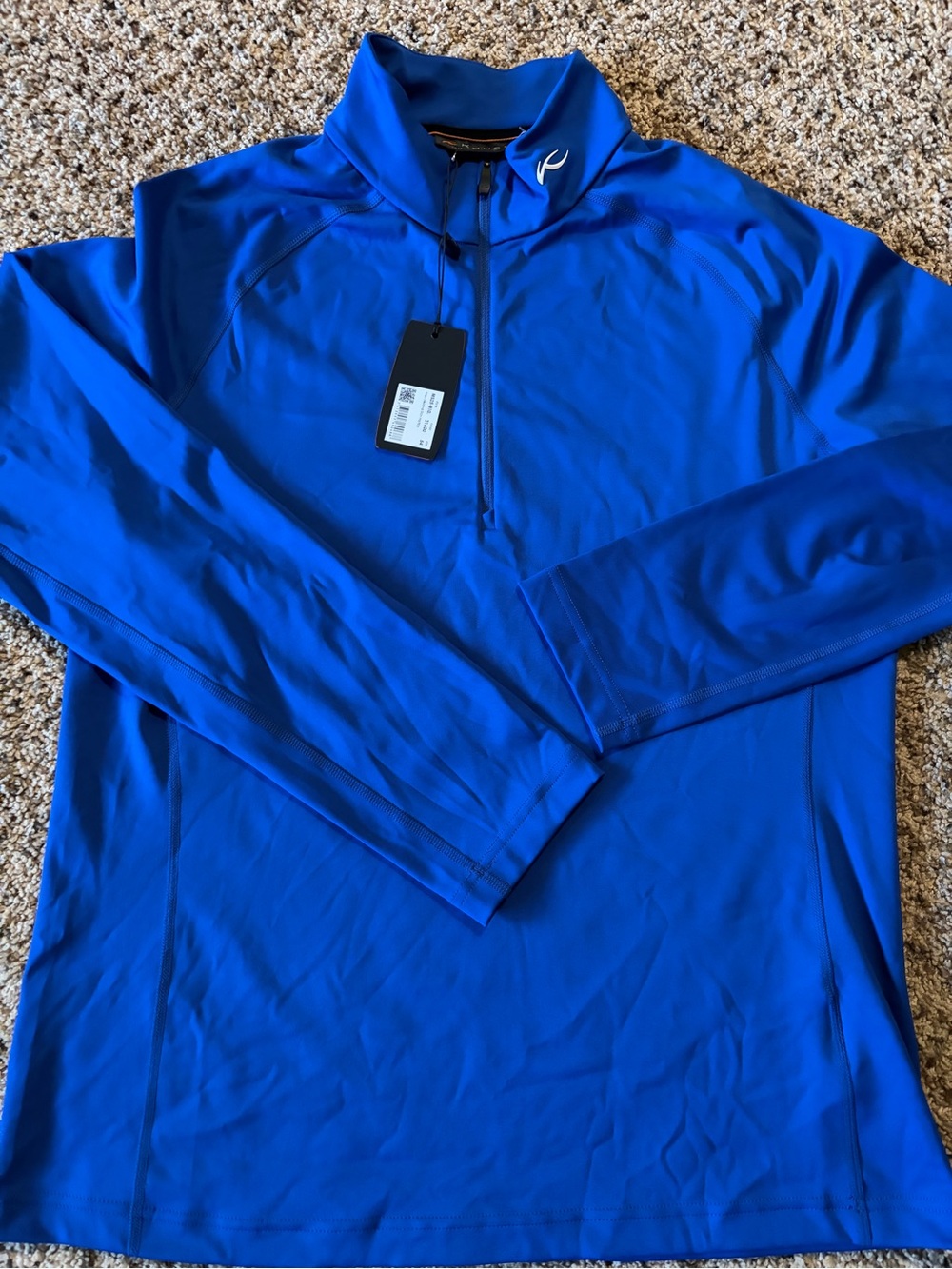 Men's Performance Half-Zip Pullover Jacket - Royal Blue